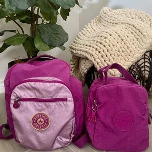 Kipling Backpack & Lunch bag 💜🐵